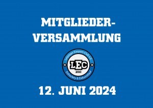 Mitgliederversammlung LEC e.V. 2024